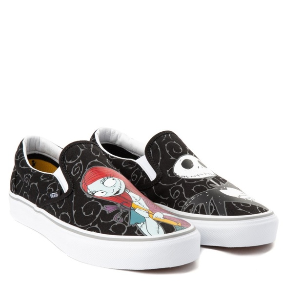 jack and sally slip on vans
